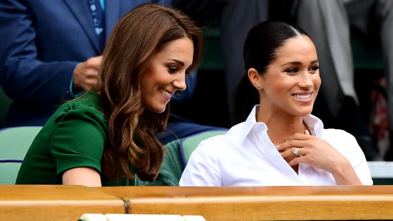 Kate Middleton ao lado de Meghan Markle - Getty Images