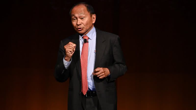 Francis Fukuyama durante palestra - Getty Images