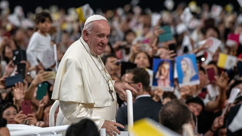 O Papa Francisco em evento aberto ao público - Getty Images