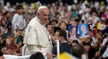 O Papa Francisco em evento aberto ao público - Getty Images