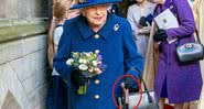 Em outubro passado, em cerimônia realizada na Abadia de Westminster, Elizabeth II apareceu usando uma bengala - Getty Images