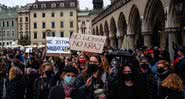 Manifestação contra a decisão da Corte Constitucional - Getty Images