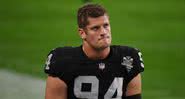 O defensive end Carl Nassib, do Las Vegas Raiders - Getty Images