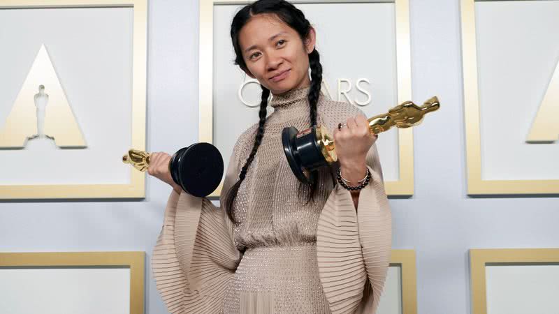 Chloe Zhao recebeu dois prêmios durante a cerimônia - Getty Images