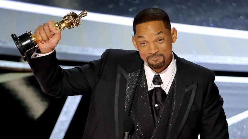 Will Smith recebendo o Oscar de Melhor Ator - Getty Images