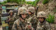 Soldados em Nagorno-Karabakh - Getty Images