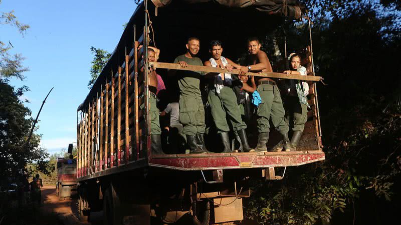 Rebeldes das Farcs (Forças Armadas Revolucionárias da Colômbia) em 2016 - Getty Images