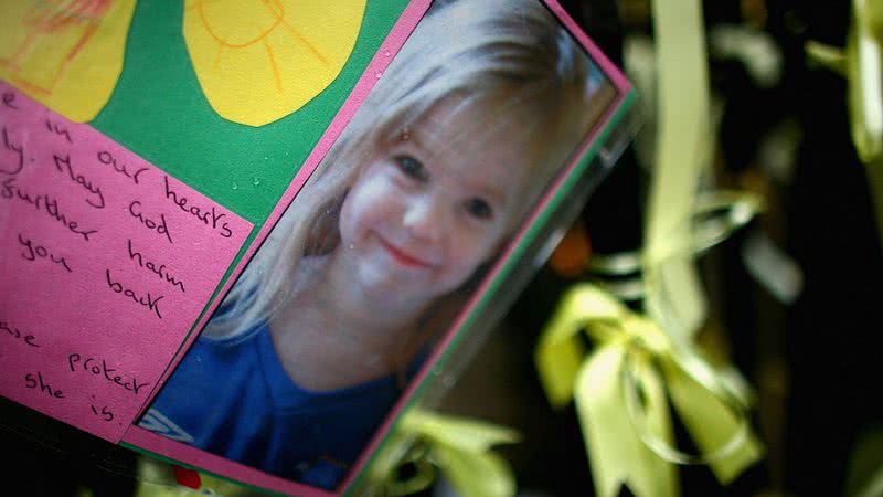 Cartaz com a foto de Madeleine McCann - Getty Images