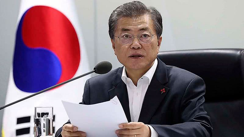 O presidente sul-coreano Moon Jae-in - Getty Images