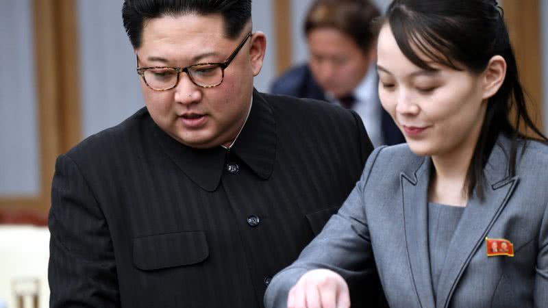 Kim Jong-Un e sua irmã Kim Yo-jong - Getty Images