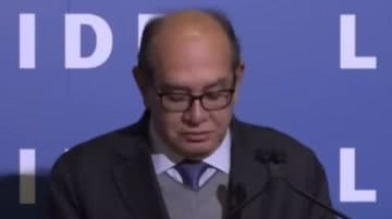 Imagem de Gilmar Mendes durante declaração sobre evento em Nova York - Reprodução / Vídeo