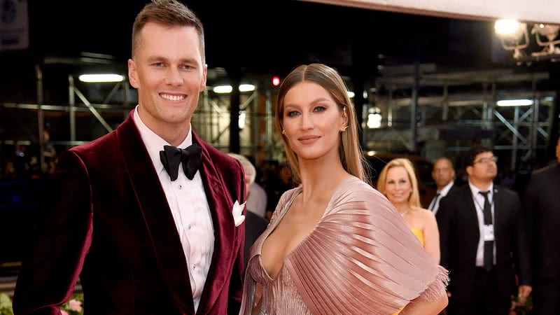 Imagem de Gisele Bündchen e Tom Brady juntos - Getty Images