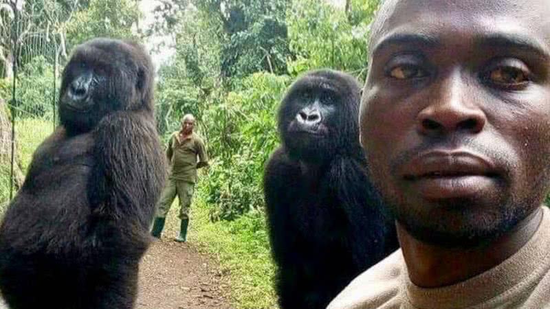 Selfie tirada em 2019 - Divulgação / Mathieu Shamavu / www.virunga.org