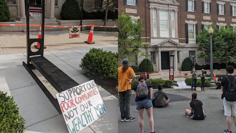 Manifestação em Washington - Divulgação/Twitter/Jared Holt