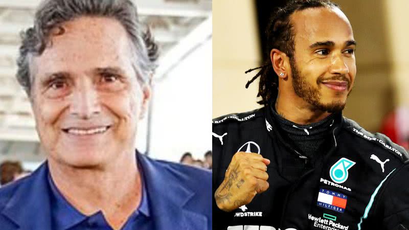 Nelson Piquet e Lewis Hamilton - Getty Images e Agência Brasília via Wikimedia Commons