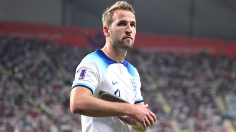 Harry Kane durante jogo entre Inglaterra e Irã - Getty Images