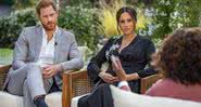 Harry e Meghan em entrevista com Oprah - Divulgação/NBC News