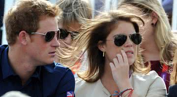 Harry e Eugenie durante evento no ano de 2012 - Getty Images