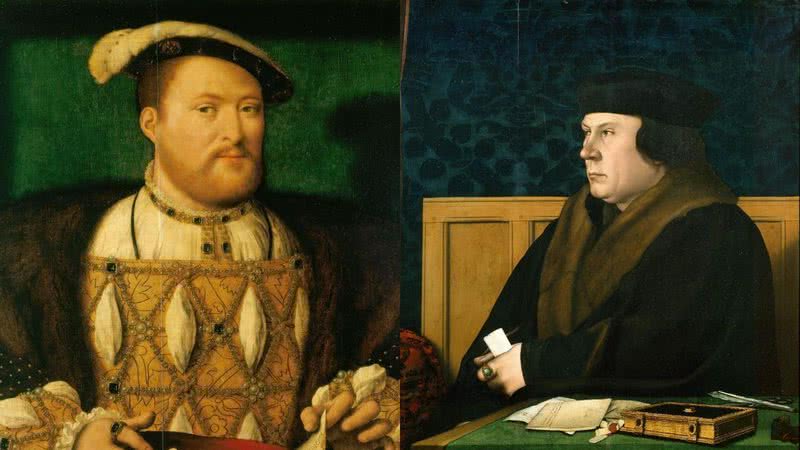 Rei Henrique VIII e Thomas Cromwell, respectivamente - Wikimedia Commons