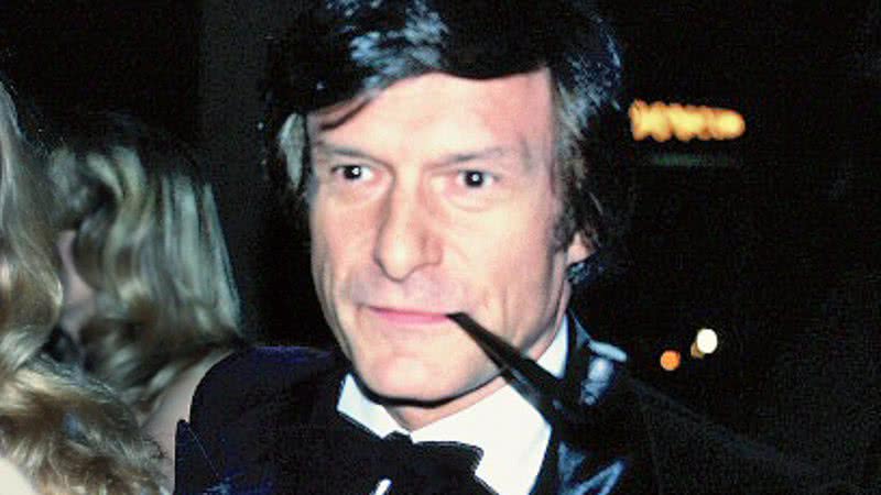 Hugh Hefner em lançamento de filme de Sylvester Stallone, em meados de 1978 - Alan Light/ Flickr/ Creative Commons/ Wikimedia Commons