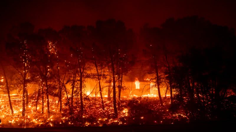 Foto de incêndio na Califórnia - Foto: Divulgação / Twitter