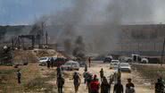 Fotografia tirada durante início de conflito - Getty Images