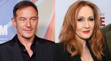 O ator Jason Isaacs e a escritora J.K Rowling - Getty Images