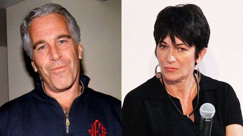 O empresário Jeffrey Epstein (à esq.) e Ghislaine Maxwell (à dir.) - Divulgação