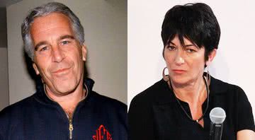 O empresário Jeffrey Epstein (à esq.) e Ghislaine Maxwell (à dir.) - Divulgação