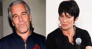 O empresário Jeffrey Epstein (à esq.) e Ghislaine Maxwell (à dir.) - Divulgação