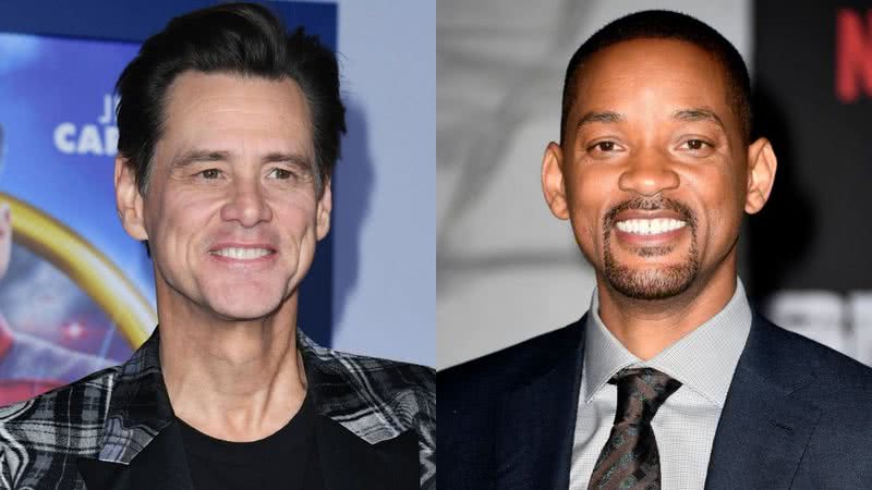 Os atores Jim Carrey e Will Smith - Getty Images