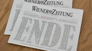 Edição anuncia o fim do jornal Wiener Zeitung - Getty Images