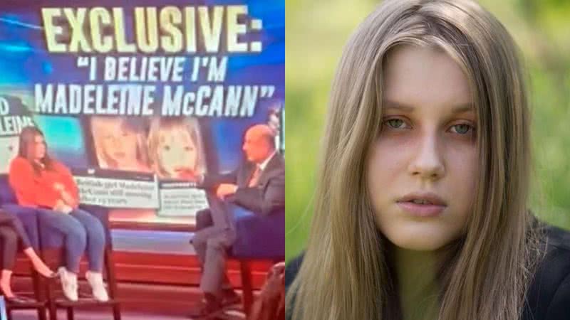 Julia, a jovem que acredita ser Madeleine McCann - Reprodução/Vídeo e Reprodução/Redes Sociais