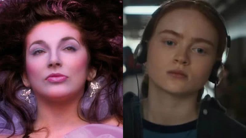 Kate Bush e Sadie Sink, a Max, em "Stranger Things" - Divulgação / Netflix