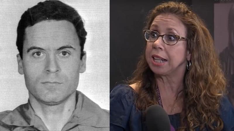 O assassino em série Ted Bundy e Kathy Kleiner Rubin, respectivamente - Divulgação/ Domínio Público e Divulgação/ Youtube/ Oxygen