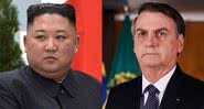 Fotografias de Kim Jong-Un e Bolsonaro, respectivamente - Wikimedia Commons