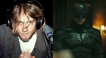 Kurt Cobain e Robert Pattinson em 'The Batman' - Julie Kramer via Wikimedia Commons/Divulgação/DC Entertainment