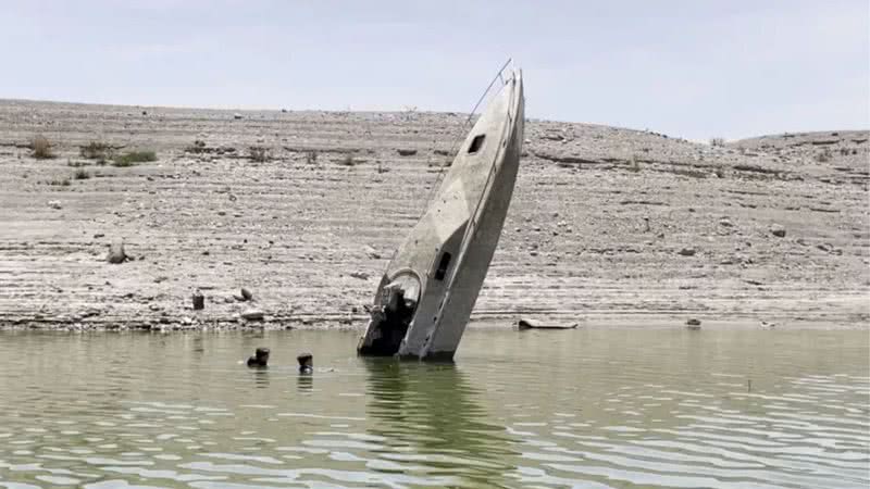 O Lago Mead, em Nevada, nos Estados Unidos - Divulgação/Facebook/Travis Pardee