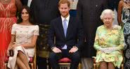 Meghan, Harry e Elizabeth II durante evento em 2018 - Getty Images