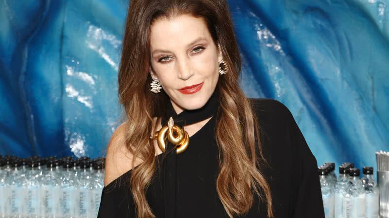 Lisa Marie Presley durante aparição no Globo de Ouro - Getty Images