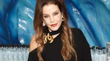 Lisa Marie Presley durante aparição no Globo de Ouro - Getty Images