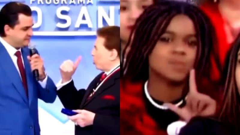 O momento registrado durante o programa do Silvio Santos - Divulgação/Vídeo/Redes Sociais