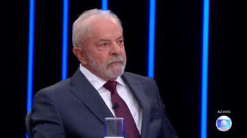 Lula durante entrevista ao Jornal Nacional - Reprodução/Vídeo/Youtube