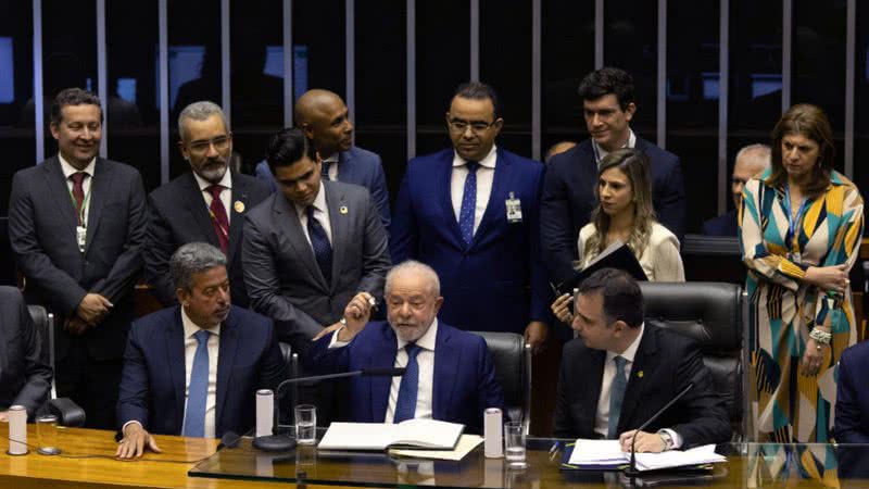 Lula durante a posse - Getty Images