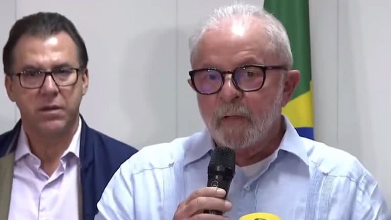 Lula durante pronunciamento neste domingo, 8 - Reprodução/Video