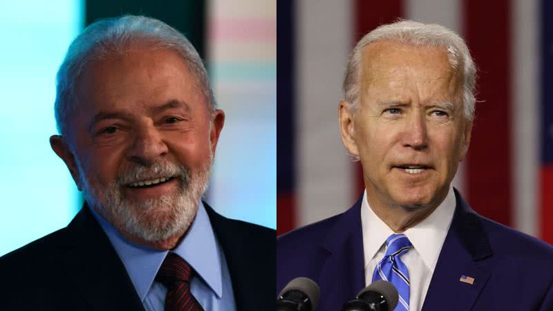 Imagens mostram Lula e Biden - Getty Images