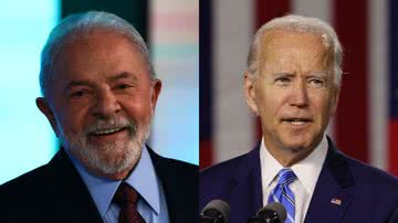 Imagens mostram Lula e Biden - Getty Images