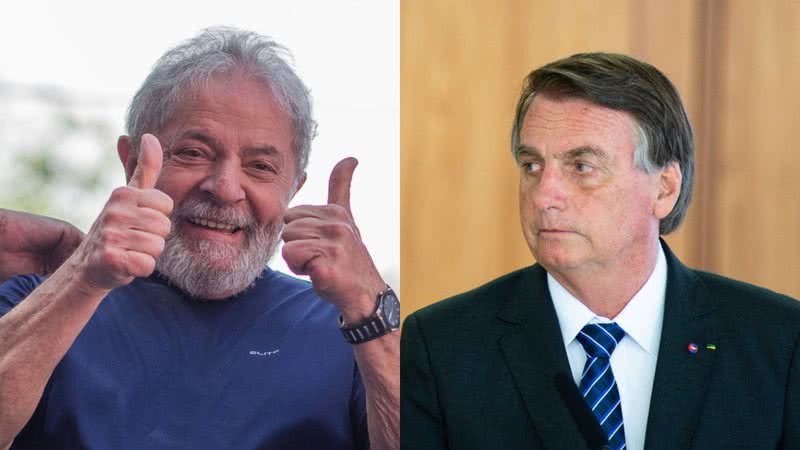 Lula (à esqu.) e Bolsonaro (à dir.) - Getty Images