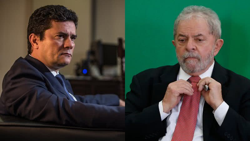 Moro (à esqu.) e Lula (à dir.) - Getty Images