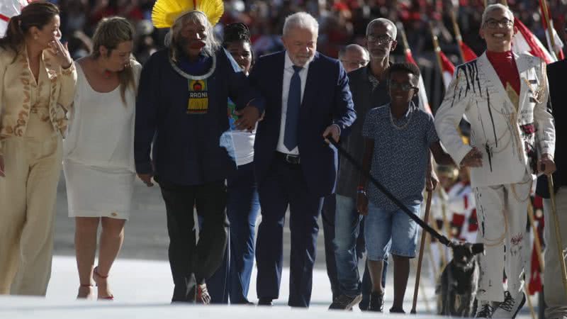 Lula durante a passagem da faixa presidencial - Lincoln Iff